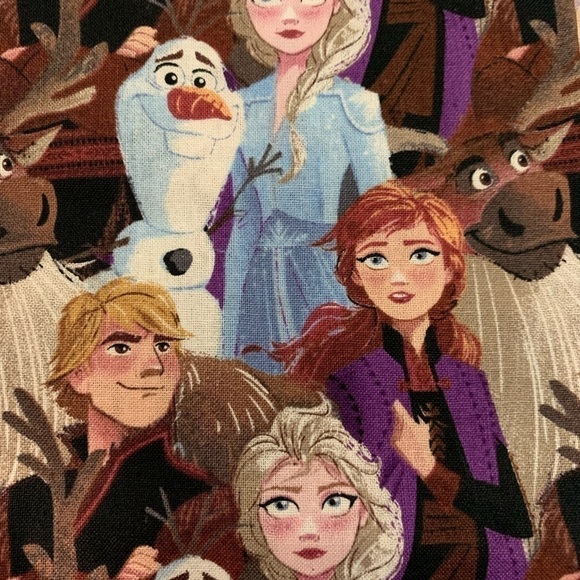 DISNEY Princess Elsa & Anna Fabric - Picture 1 of 2